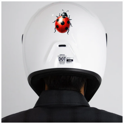 Red Ladybug Insect Black Spots Vinyl Sticker Decal