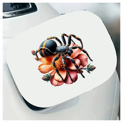 Spider Tarantula Flower Pink Color Vinyl Sticker Decal