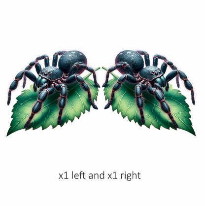 Spider Blue Tarantula Leaf Vinyl Sticker Decal