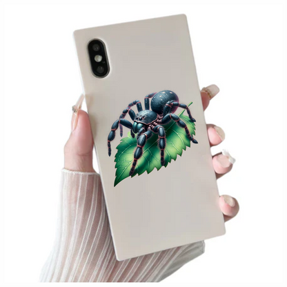 Spider Blue Tarantula Leaf Vinyl Sticker Decal