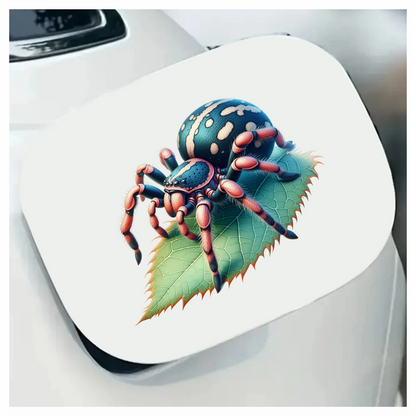 Spider Blue Leaf Tarantula Nature Vinyl Sticker Decal