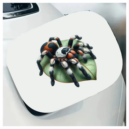 Tarantula Black Red Spider Leaf Vinyl Sticker Decal
