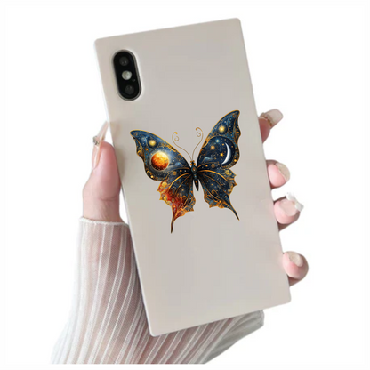 Butterfly Blue Moon Stars Planet Vinyl Sticker Decal