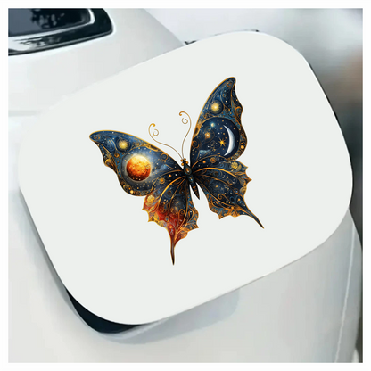 Butterfly Blue Moon Stars Planet Vinyl Sticker Decal