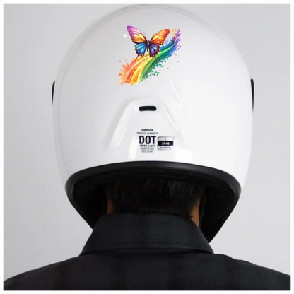 Butterfly Rainbow Colorful Bright Vinyl Sticker Decal