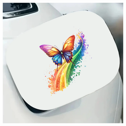 Butterfly Rainbow Colorful Bright Vinyl Sticker Decal