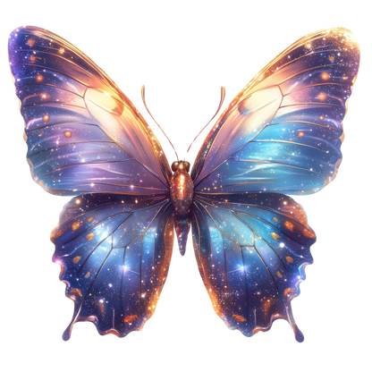 Butterfly Purple Cosmic Bright Wings Vinyl Sticker Decal