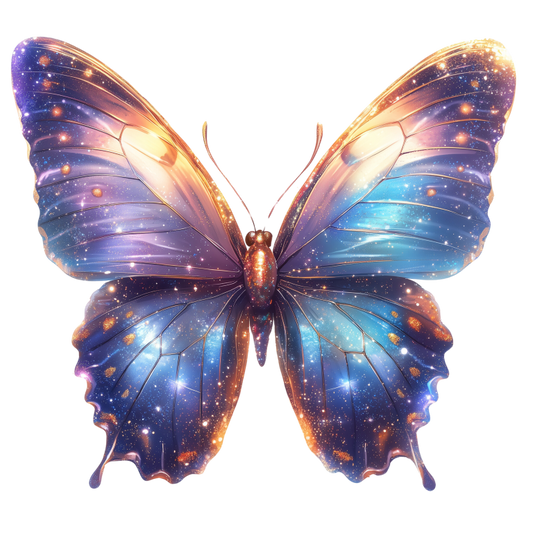 Butterfly Purple Cosmic Bright Wings Vinyl Sticker Decal