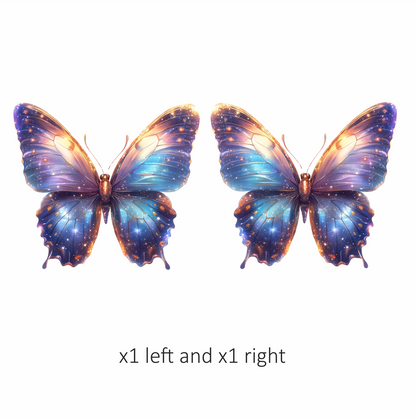 Butterfly Purple Cosmic Bright Wings Vinyl Sticker Decal