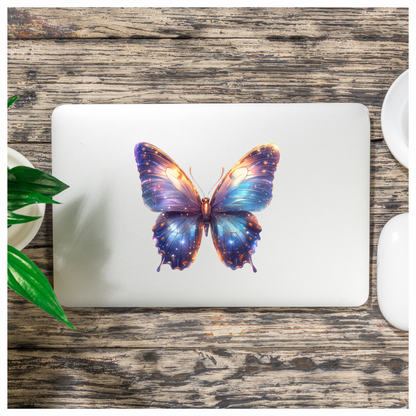 Butterfly Purple Cosmic Bright Wings Vinyl Sticker Decal