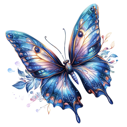Blue Butterfly Animal Vinyl Sticker Decal