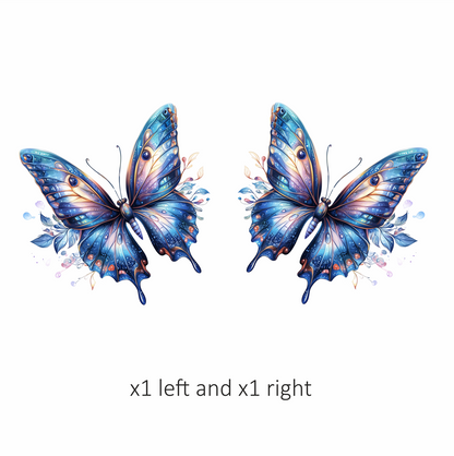 Blue Butterfly Animal Vinyl Sticker Decal
