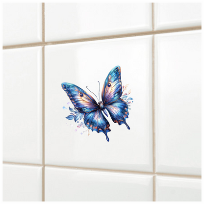 Blue Butterfly Animal Vinyl Sticker Decal