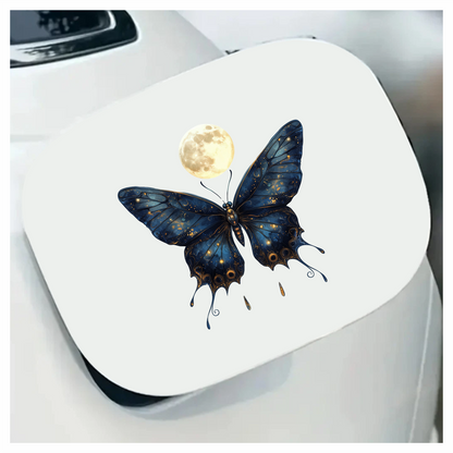 Blue Butterfly Moon Glow Vinyl Sticker Decal