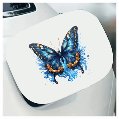 Blue Butterfly Water Vinyl Sticker Decal