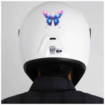 Butterfly Blue Sparkles Wings Colorful Bright Vinyl Sticker Decal