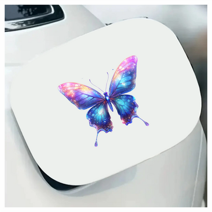 Butterfly Blue Sparkles Wings Colorful Bright Vinyl Sticker Decal