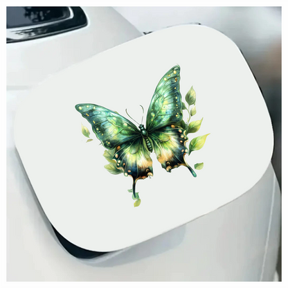 Green Butterfly Leaves Dripping Nature Vinyl Sticker Decal