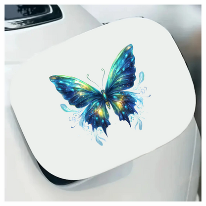 Butterfly Blue Sparkles Wings Animal Vinyl Sticker Decal