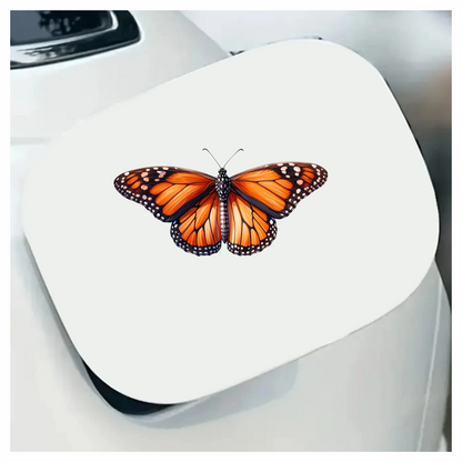 Monarch Butterfly Orange Black Wings Vinyl Sticker Decal