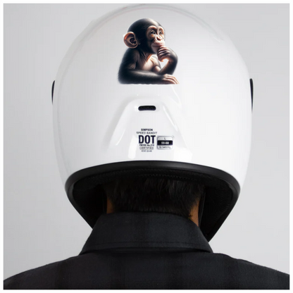 Monkey Black Thoughtful Animal Vinyl Sticker Decal
