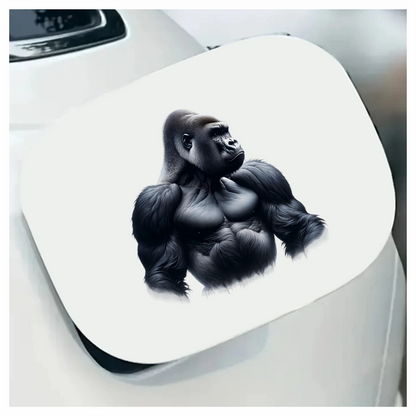 Gorilla Black Strong Muscular Animal Vinyl Sticker Decal