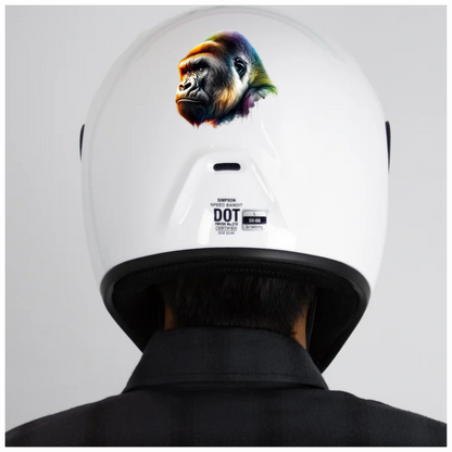 Gorilla Colorful Head Animal Vinyl Sticker Decal