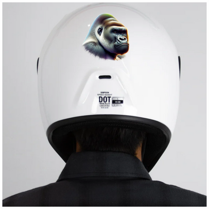 Gorilla Black Fur Intense Eyes Side Vinyl Sticker Decal