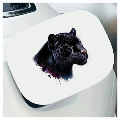 Jaguar Black Animal Watercolor Art Vinyl Sticker Decal