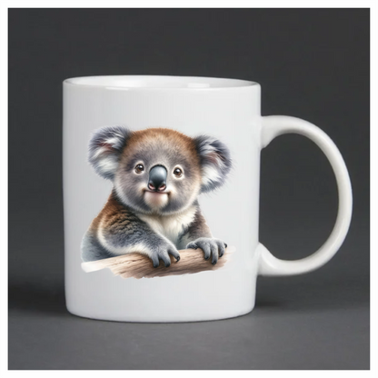 Koala Brown Fur Tree Climbing Cute Vinyl Sticker Decal