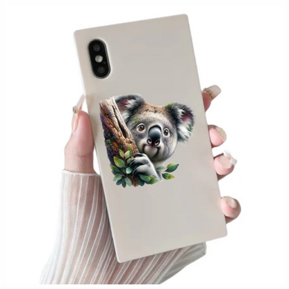Koala Brown Tree Leaves Cute Animal Vinyl Sticker Decal