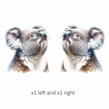 Koala Grey Fur Cute Animal Vinyl Sticker Decal