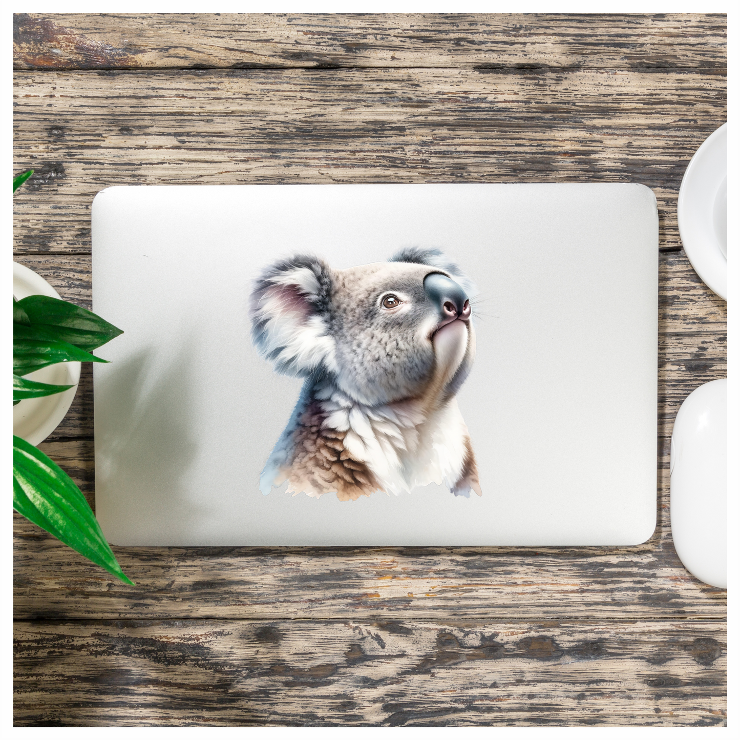 Koala Grey Fur Cute Animal Vinyl Sticker Decal