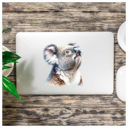 Koala Grey Fur Cute Animal Vinyl Sticker Decal