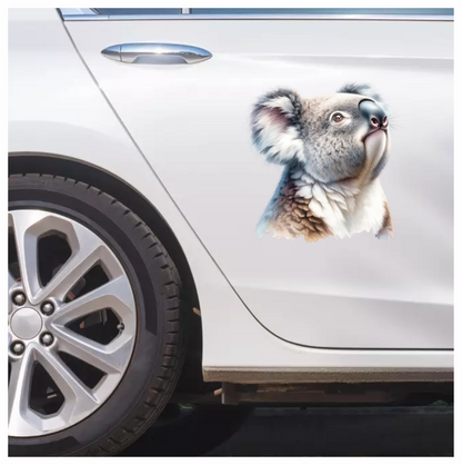 Koala Grey Fur Cute Animal Vinyl Sticker Decal