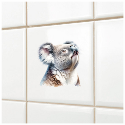 Koala Grey Fur Cute Animal Vinyl Sticker Decal