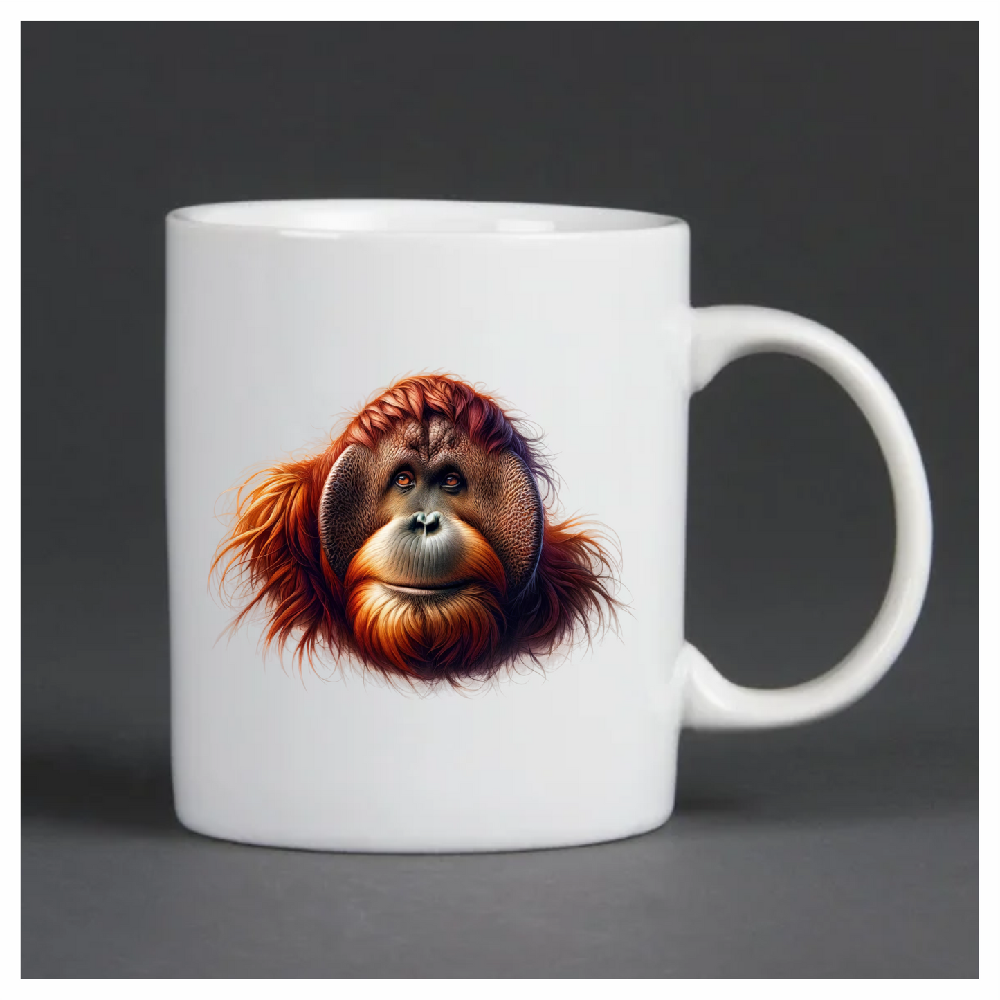 Orangutan Orange Fur Vinyl Sticker Decal