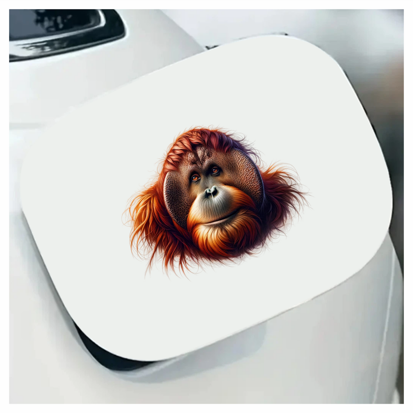 Orangutan Orange Fur Vinyl Sticker Decal