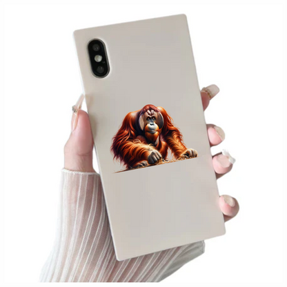 Orangutan Red Fur Jungle Animal Vinyl Sticker Decal