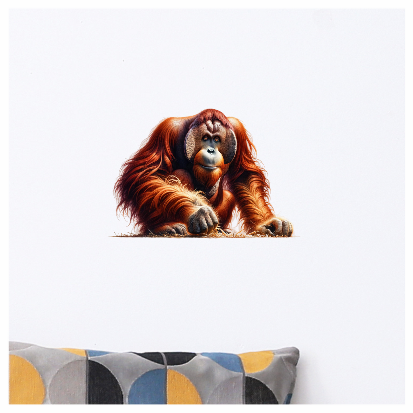 Orangutan Red Fur Jungle Animal Vinyl Sticker Decal
