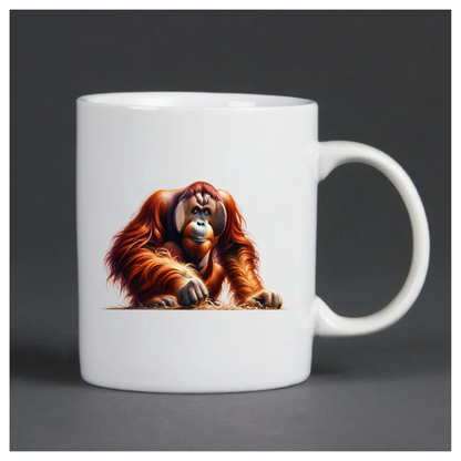Orangutan Red Fur Jungle Animal Vinyl Sticker Decal