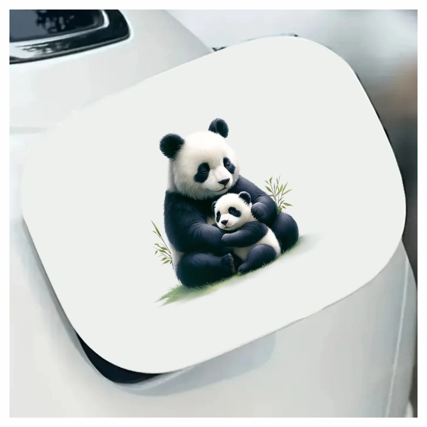 Panda Black White Animal Mother Baby Vinyl Sticker Decal