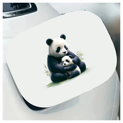 Panda Black White Animal Mother Baby Vinyl Sticker Decal