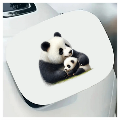 Panda Black White Mother Baby Vinyl Sticker Decal