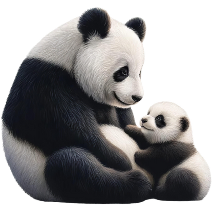 Panda Black White Baby Animal Vinyl Sticker Decal