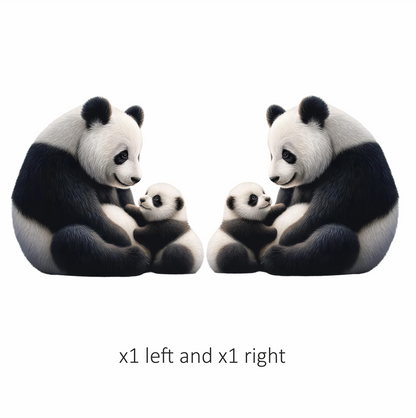 Panda Black White Baby Animal Vinyl Sticker Decal