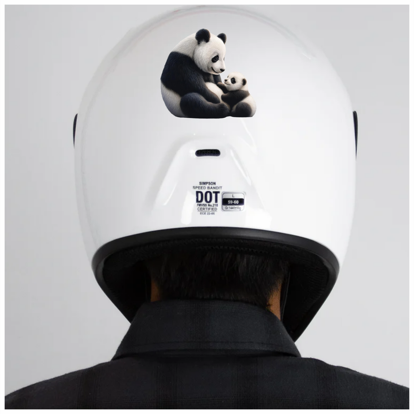 Panda Black White Baby Animal Vinyl Sticker Decal