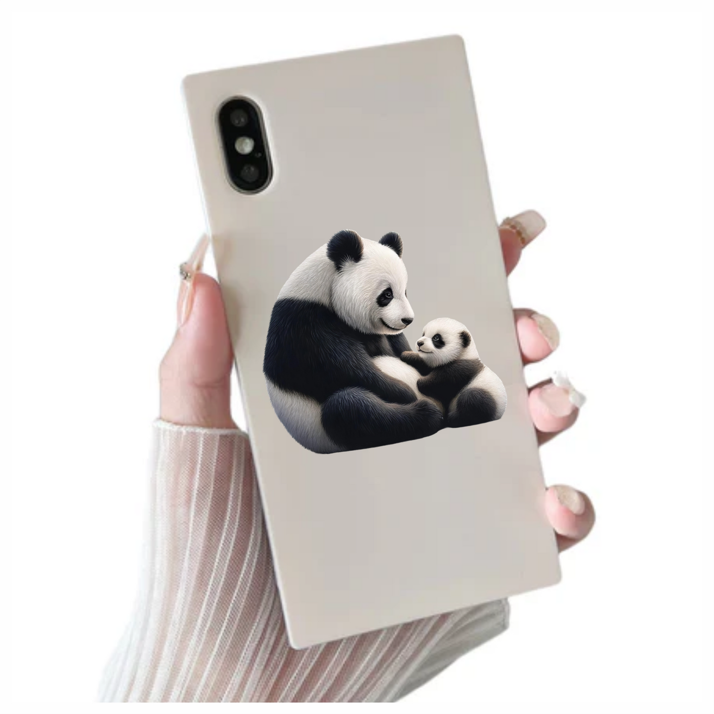 Panda Black White Baby Animal Vinyl Sticker Decal