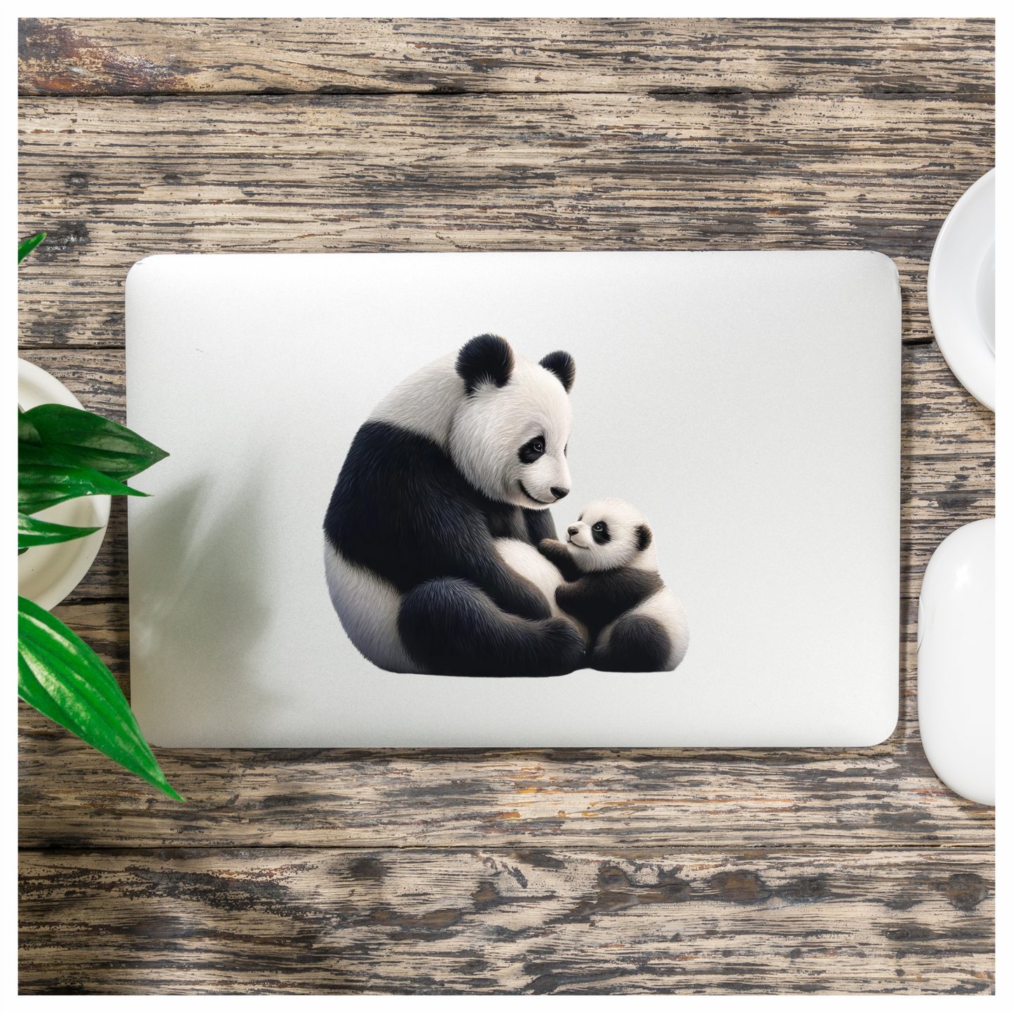 Panda Black White Baby Animal Vinyl Sticker Decal