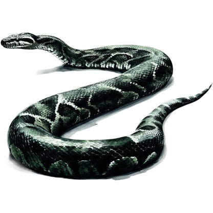 Green Snake Python Vinyl Sticker Decal
